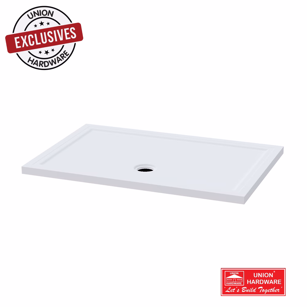 FN CALI RECTANGLE FLAT SHWR TRAY 1200X800 WHITE