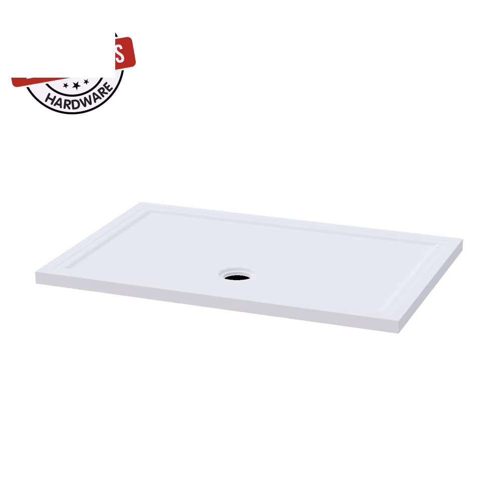 Fn Cali Rectangle Flat Shwr Tray 1200x800 White