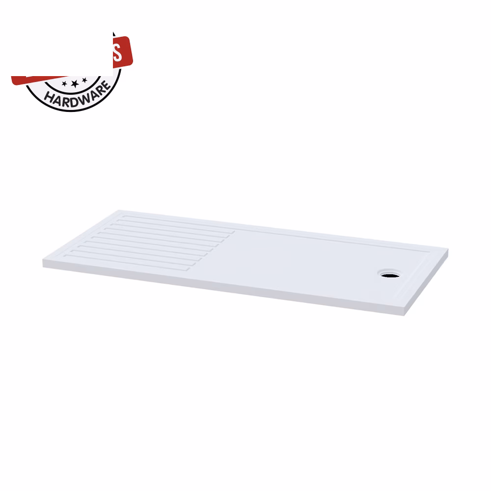 Fn Cali Rectangle Flat Shwr Tray 1700x800 White