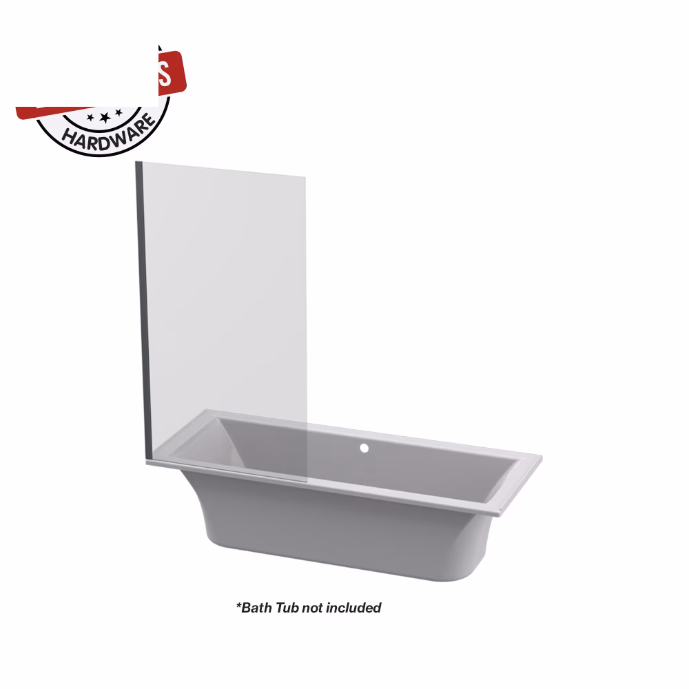 Fn Kobe Fixed Bath Shwr Blk-Clr Screen 1400x800x6