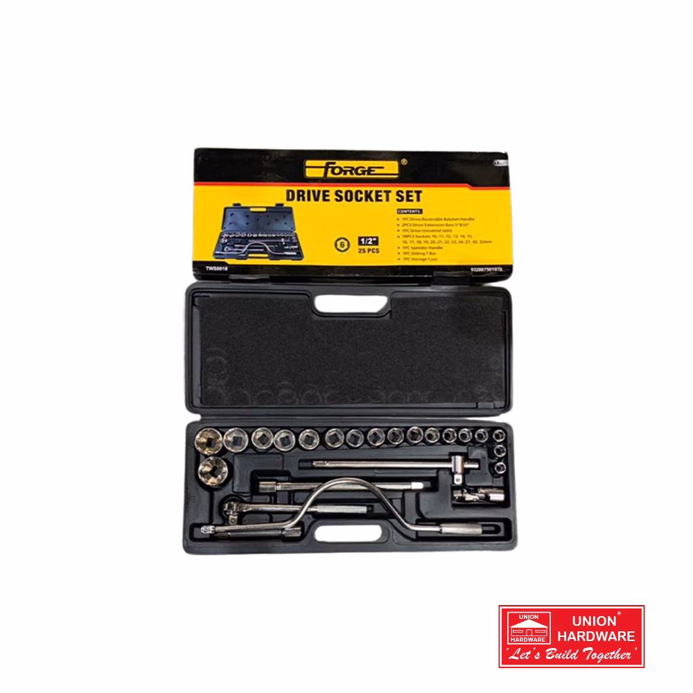 FORGE 25PCS SOCKET SET 0.5INCH