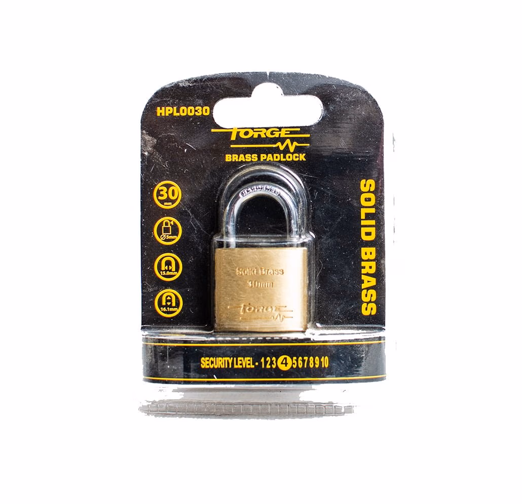 Forge Brass Padlock – 30mm
