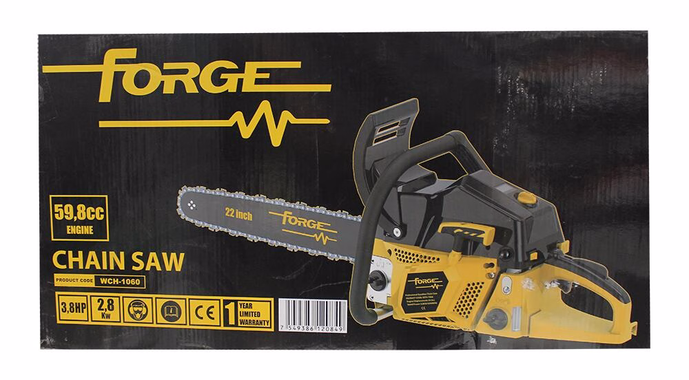 FORGE CHAIN SAW 22IN 59.8CC PETROL
