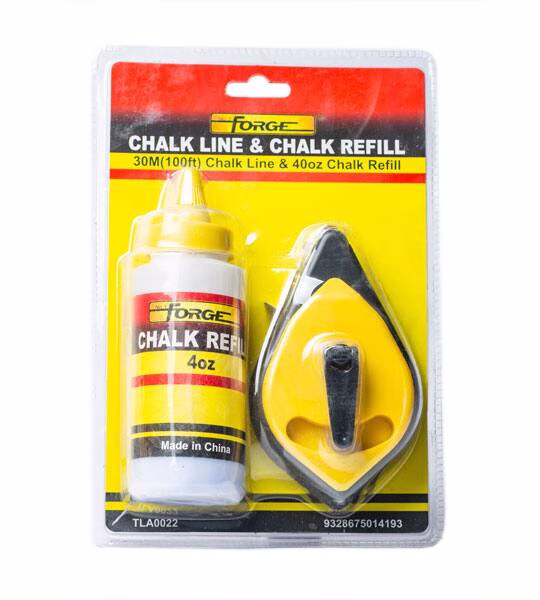 FORGE CHALK LINE 30M N CHALK 4OZ SET