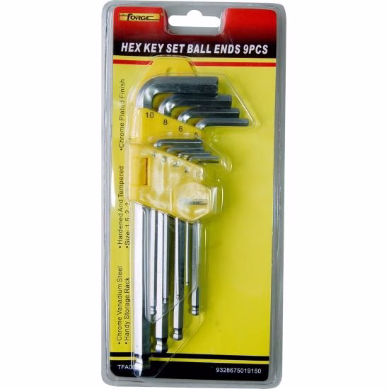 FORGE HEX KEY BALL ENDS 1.5-10MM