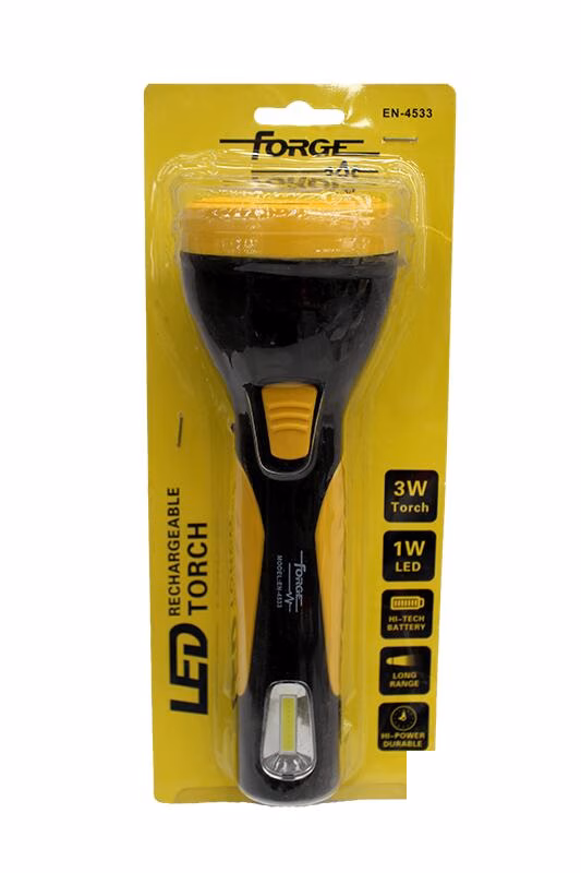 Forge Led Rechargeable Torch 3w+1w