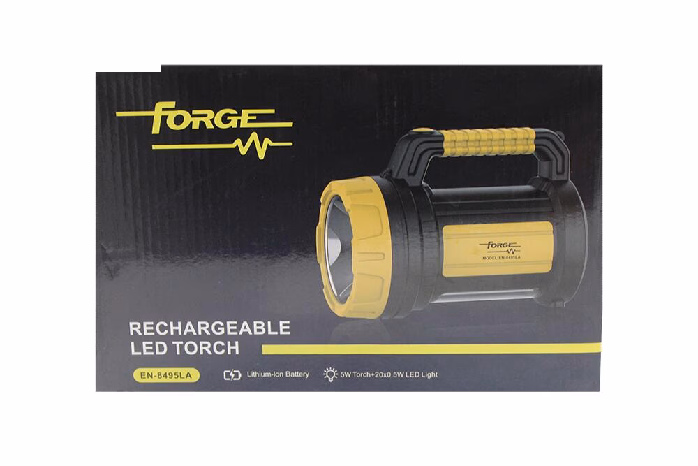 Forge Led Rechargeable Torch Lit 5w +10w