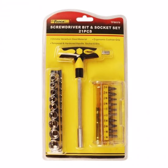 FORGE SCREWDRIVER HANDLE + SOCKET SET 20