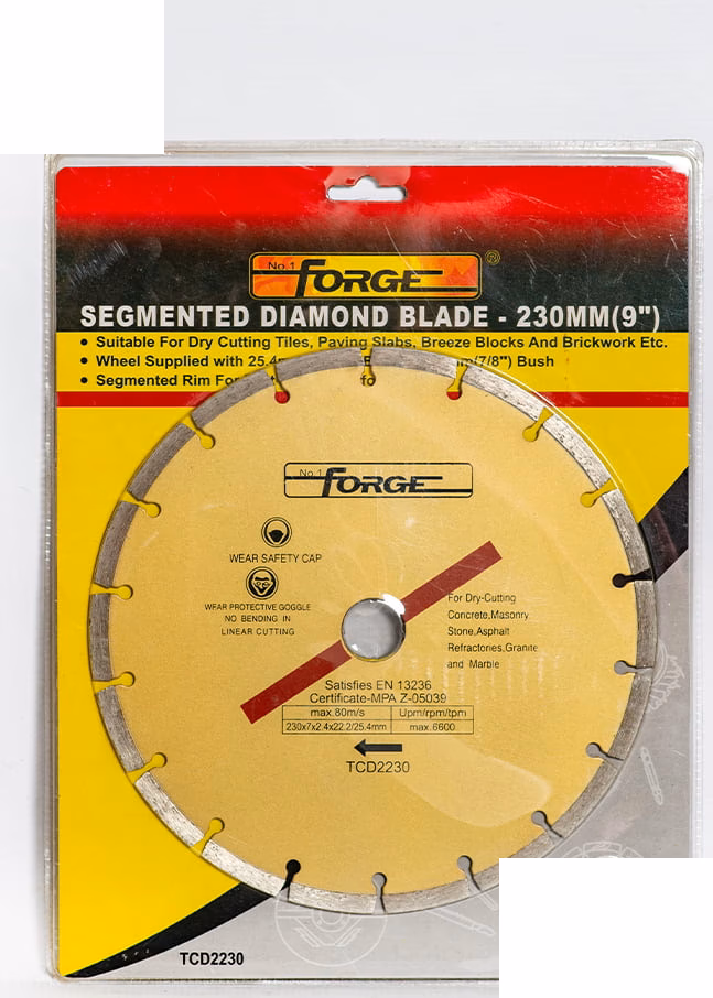 Forge Segmented Diamond Blade Dry 230mm