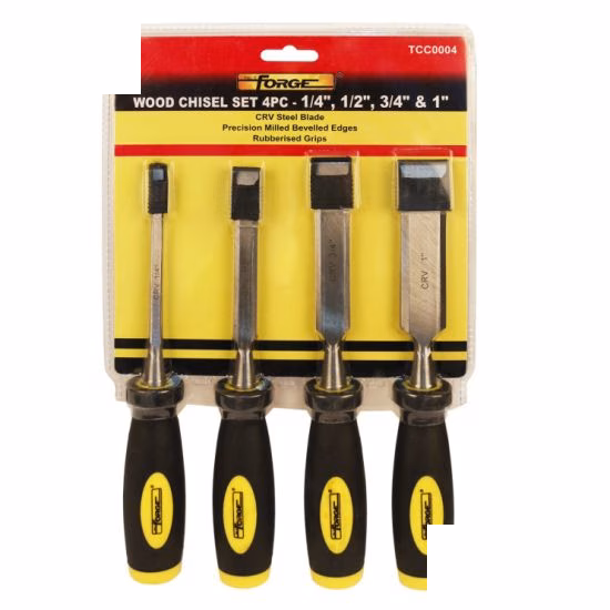 Forge Wood Chisel Set Cr-V 4pc