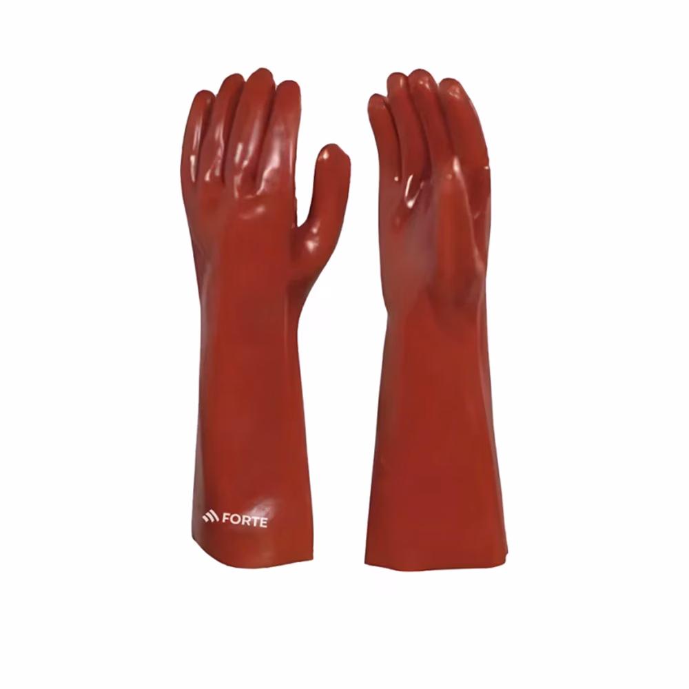 Forte Red Pvc Gloves 27cm