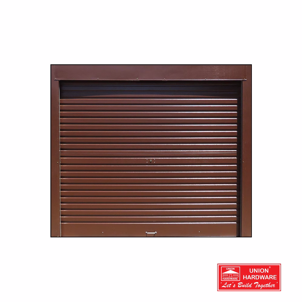 GARAGE SHUTTER DOOR 2550X2100 ROLL UP BROWN