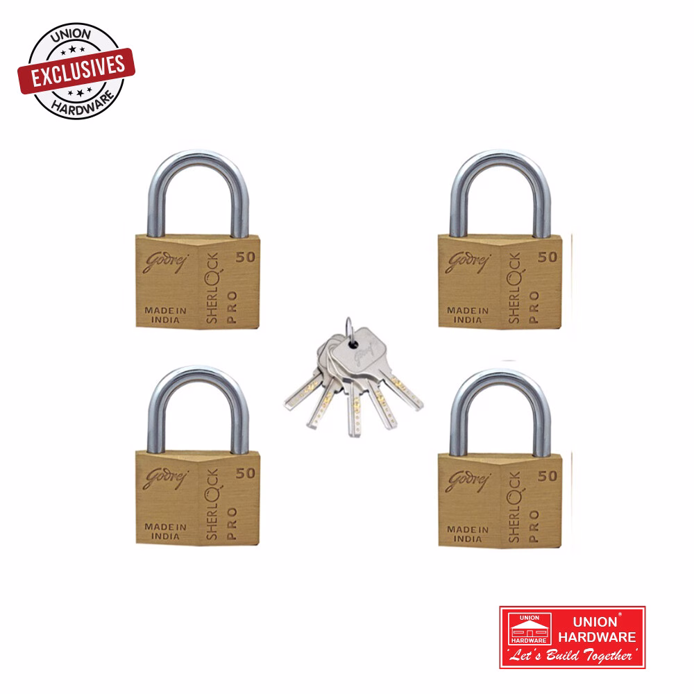 GD 50MM SHER PADLOCK PRO 4IN1 CK EB 7195