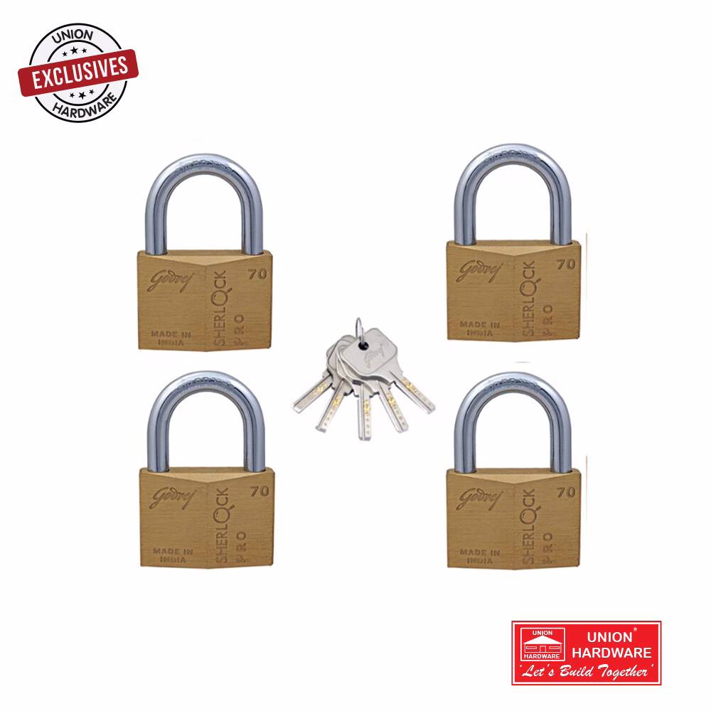 GD 70MM SHER PADLOCK PRO 4IN1 CK EB 7197