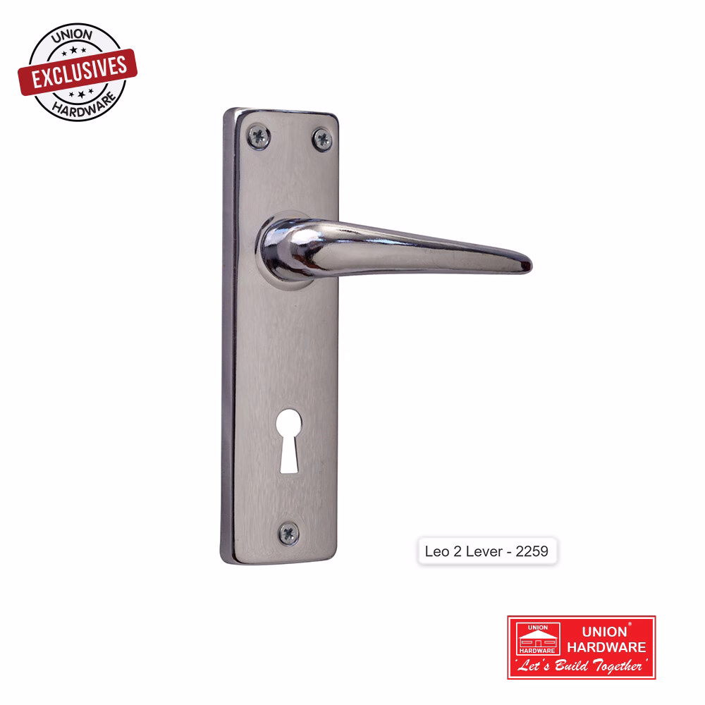 GD LEO 2 LEVER LOCKSET EB 2259 75 CHROME