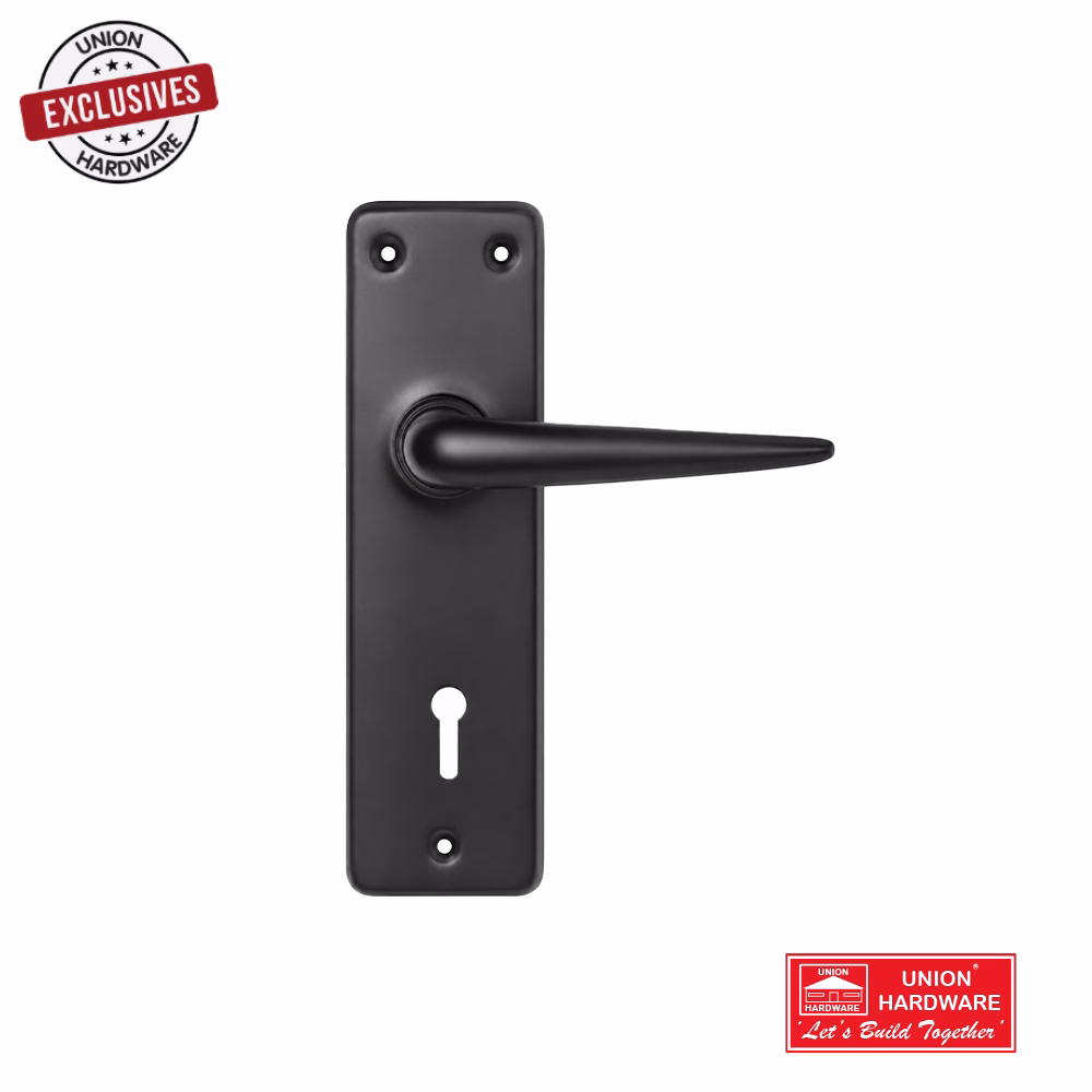 GD LEO 2 LEVER LOCKSET EB 9785 75 BL MB