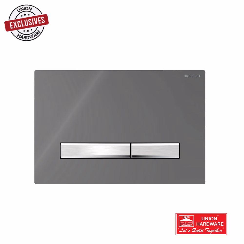 GEBERIT ACTUATOR PLATE SIGMA50 SMOKED GLASS FINISH