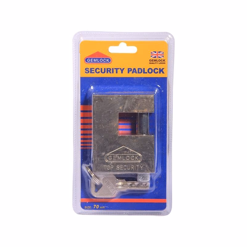 Gemlock Security Padlock 70mm Chrome