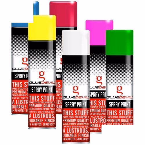 Glue Devil Spray Paint Matt Black 300ml