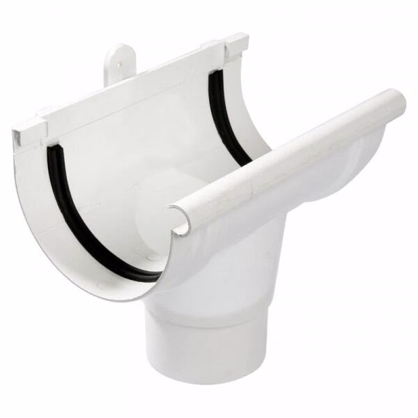 GUTTER PVC ROUND OUTLET