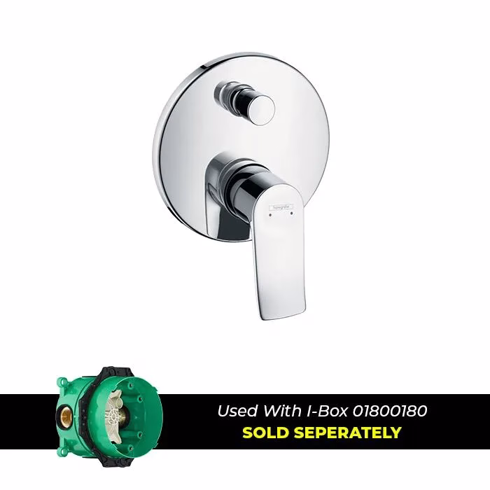 HANSGROHE BATH MIXER CONCEALED METRIS FINISH CHROME WITH DIVERTER