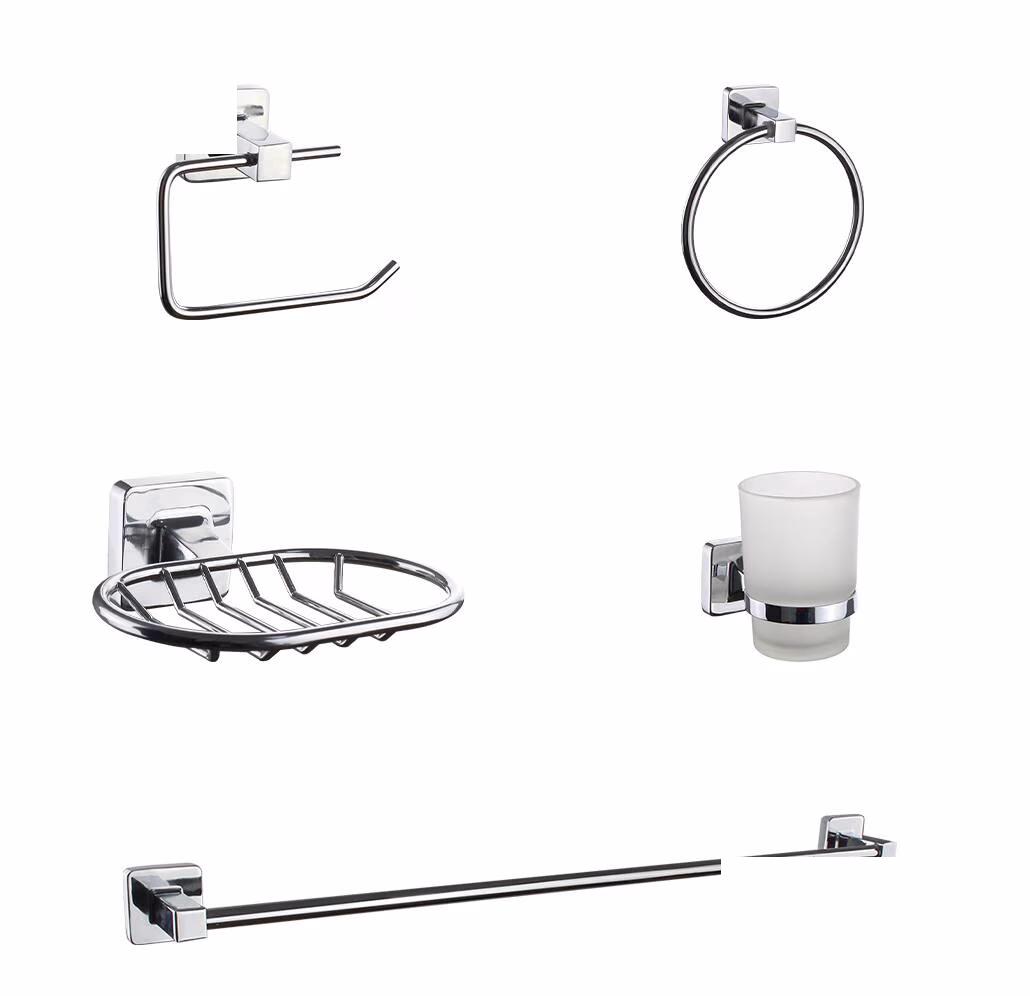 Hc Sqr Squ5pc 5 Piece Bath Assessory Set