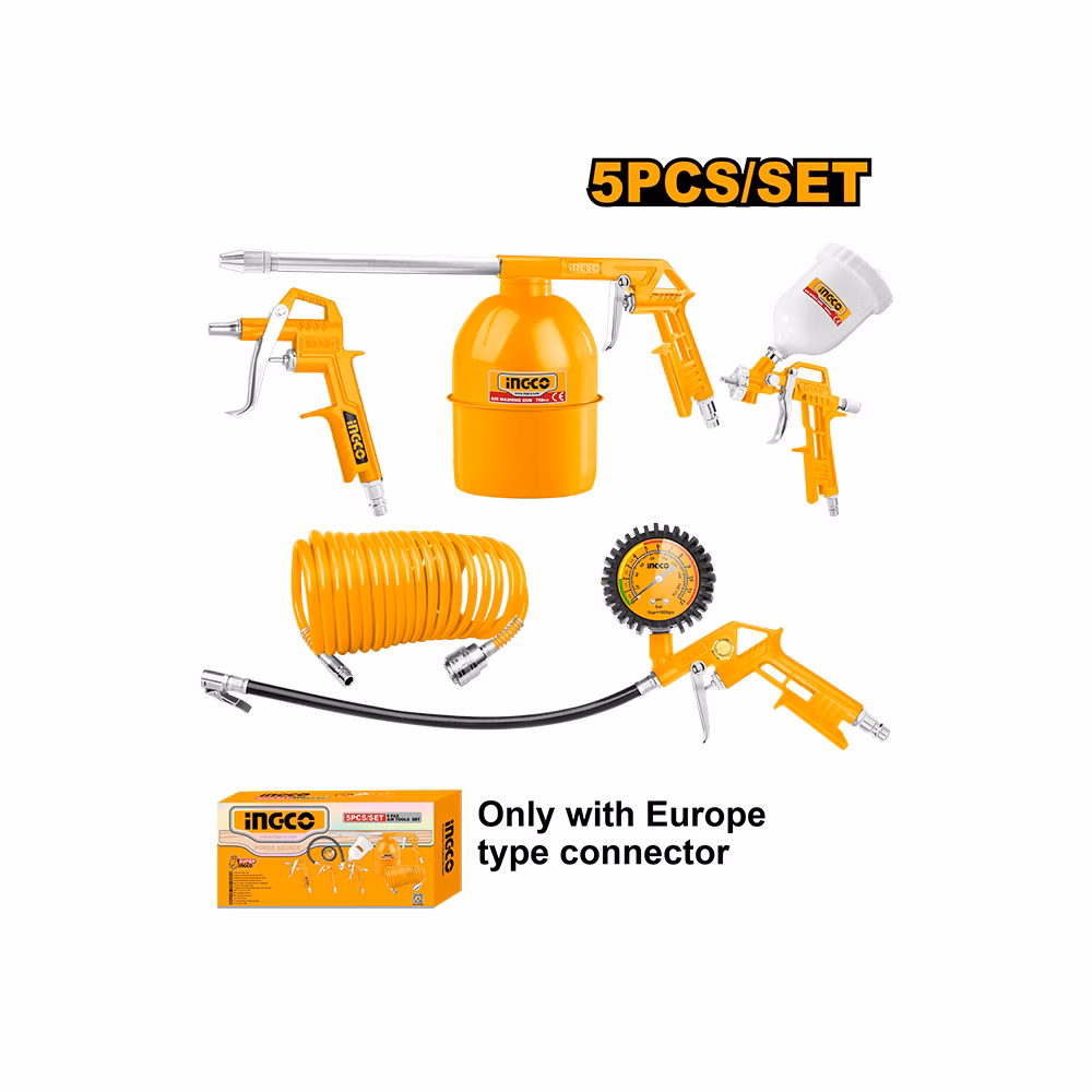 Ingco 5pcs Air Tools Set