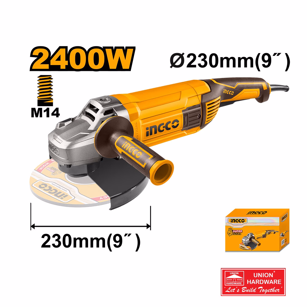 INGCO ANGLE GRINDER 2400W (230MM) 9IN