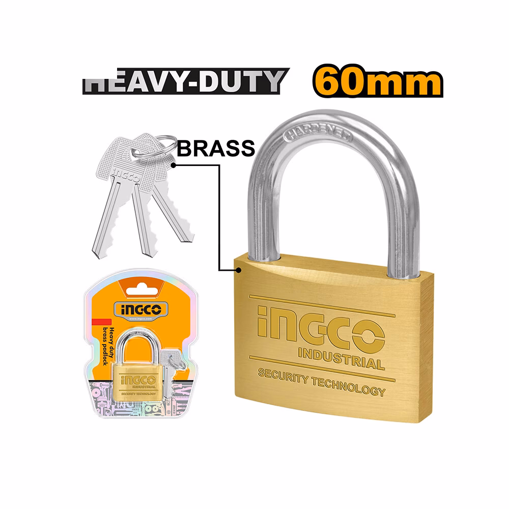 Ingco Brass Padlock H/D 60mm