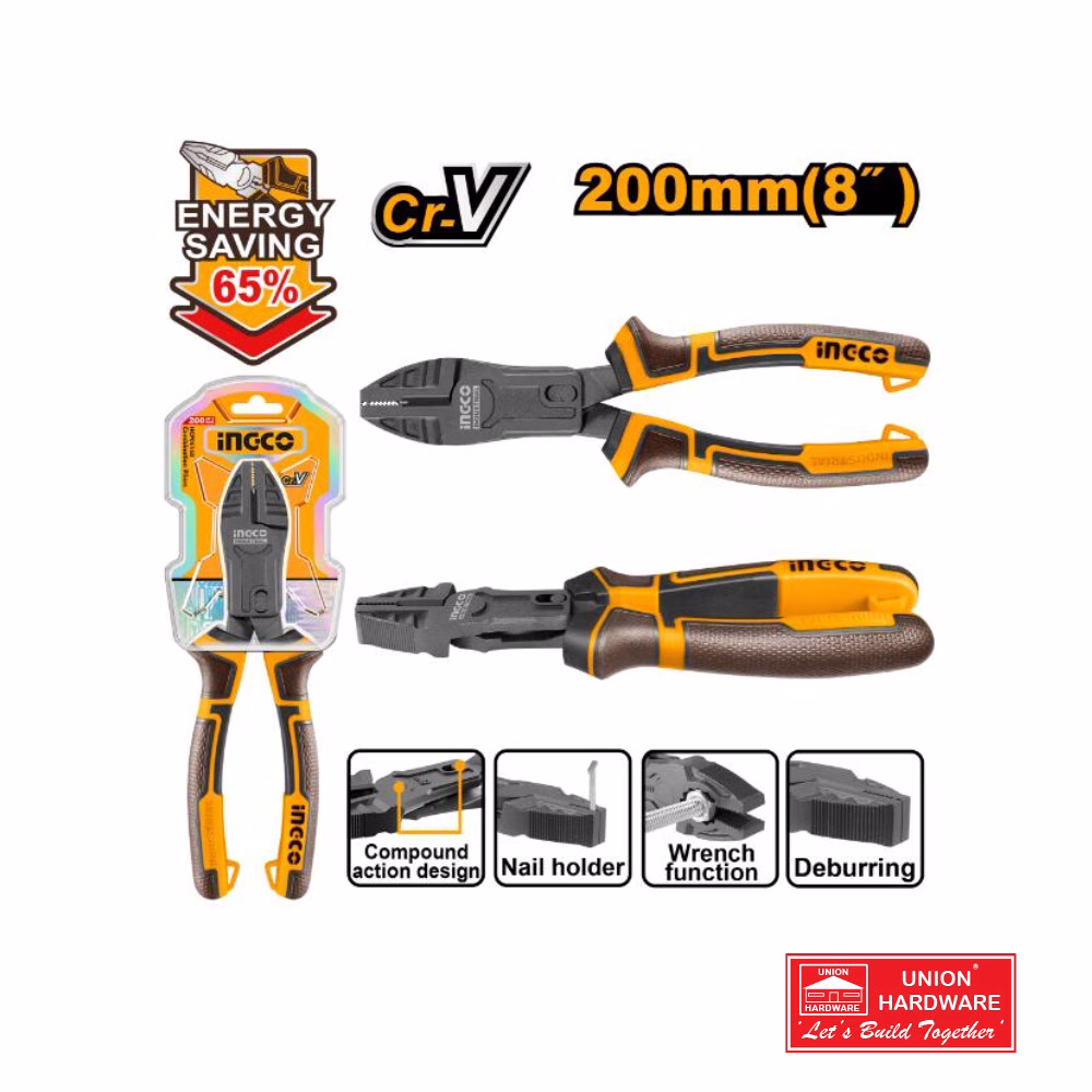 INGCO COMPOUND ACTION COMBINATION PLIERS