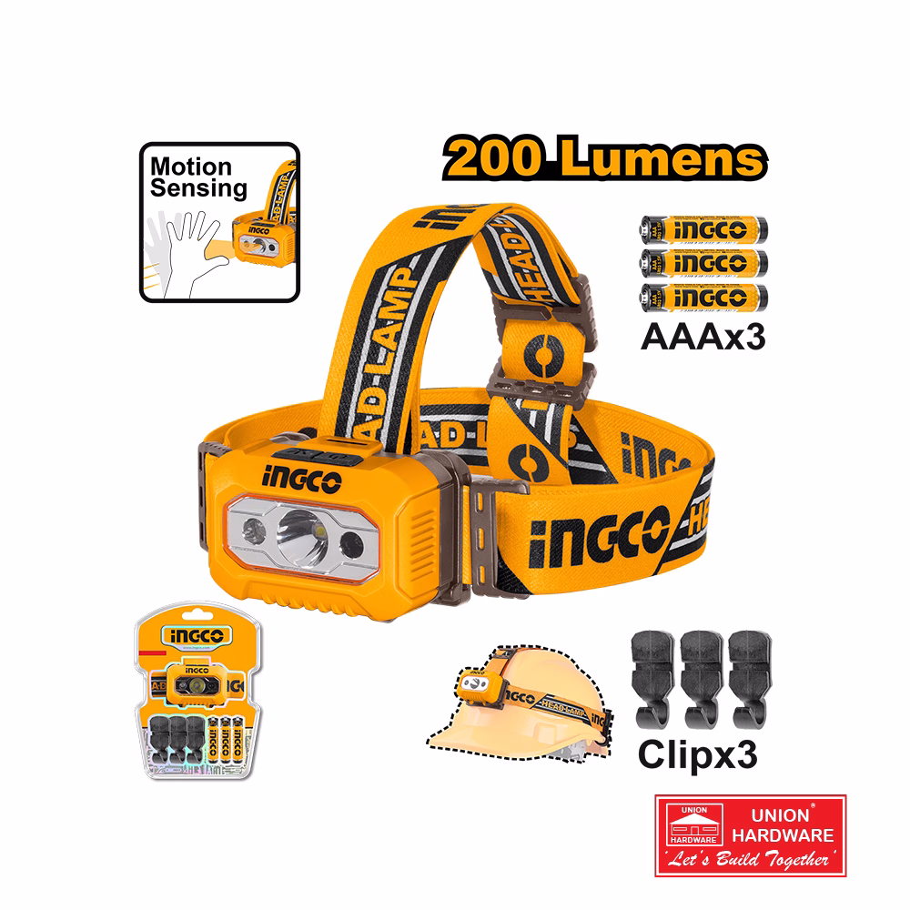 INGCO HEADLAMP 200 LUMENS