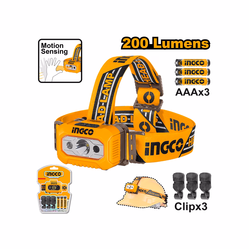 Ingco Headlamp 200 Lumens