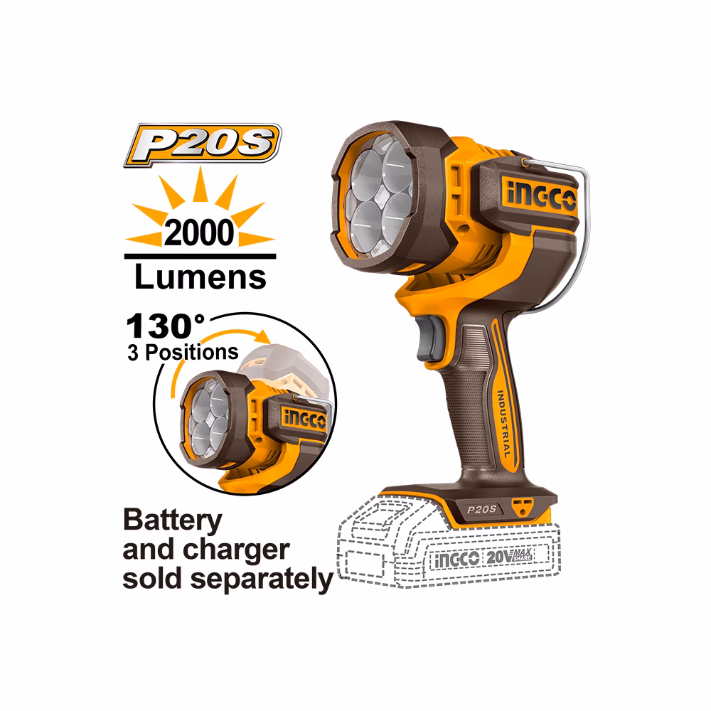 Ingco Li Ion Cordless Work Lamp 20v