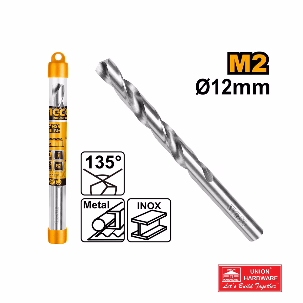 INGCO M2 HSS DRILL BIT 12MM