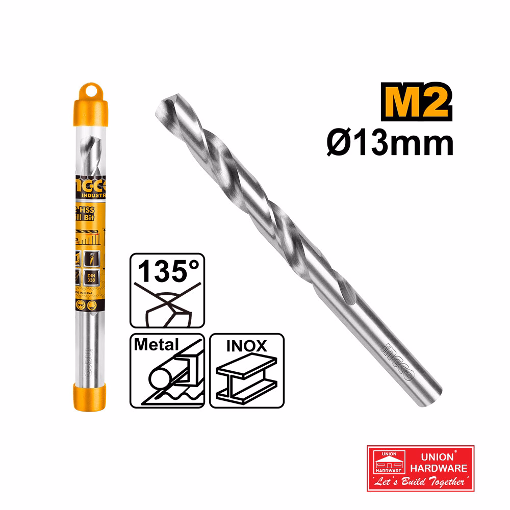 INGCO M2 HSS DRILL BIT 13MM