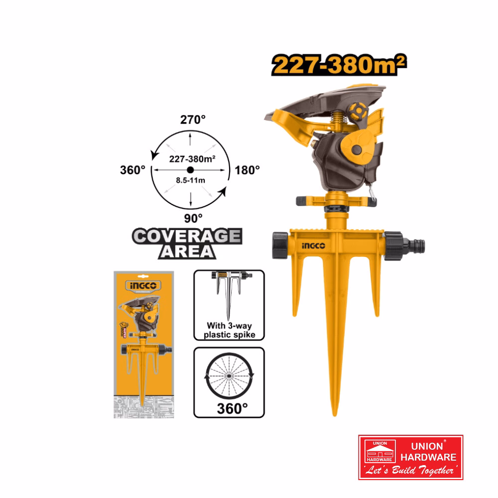 INGCO PLASTIC AUTO GEAR SPRINKLER