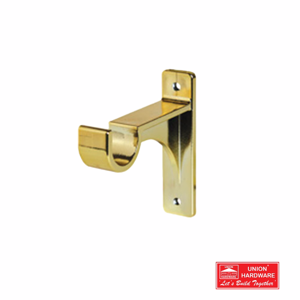 KC BRACKET 25MM SINGLE PLASTIC BRASS 2 P/PACK