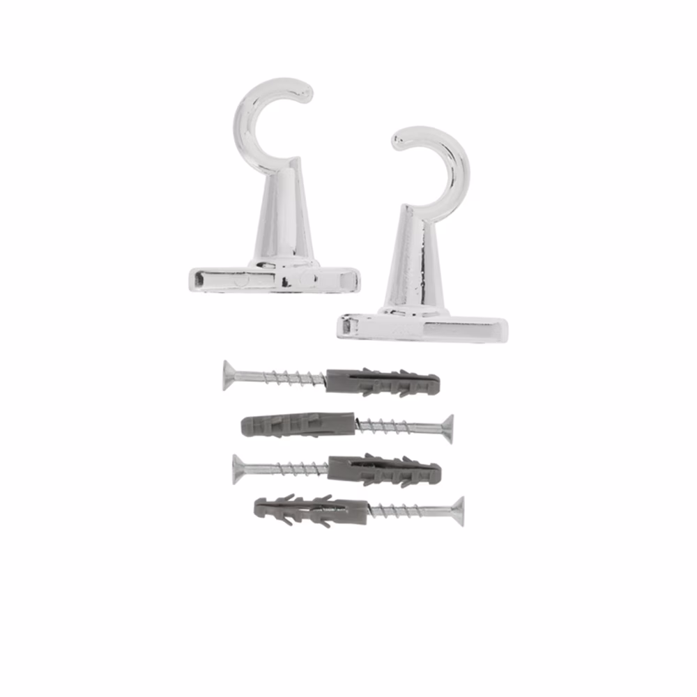 Kc Chrome Cafe Plastic Bracket 2 P/Pack