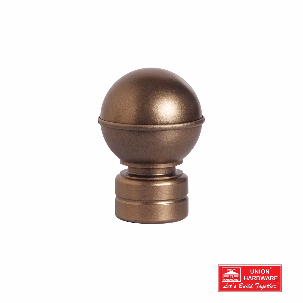 KC FINIAL BALL 25MM ANTQ BRONZE 2 P/PACK