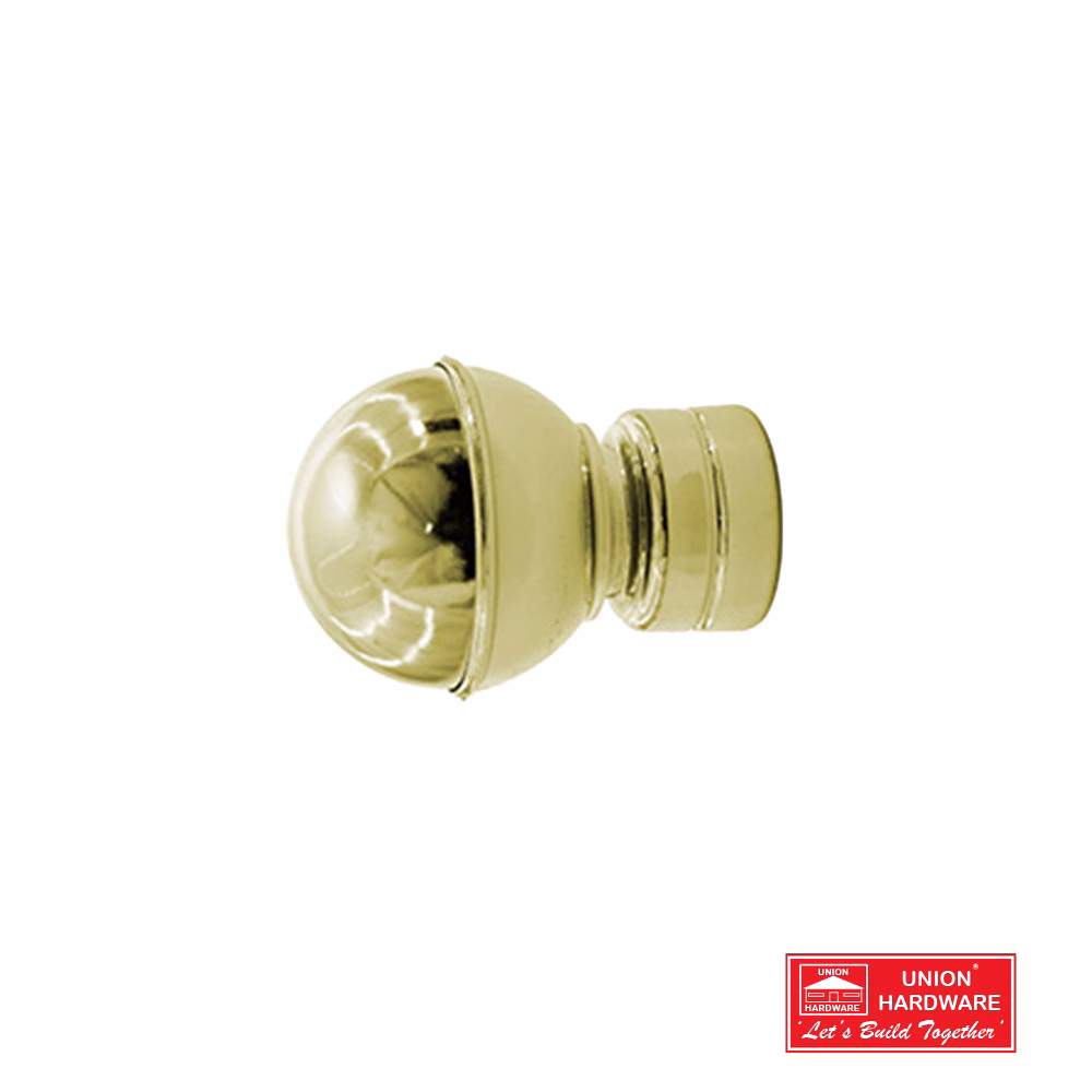 KC FINIALS BALL 25MM BRASS 2 P/PACK