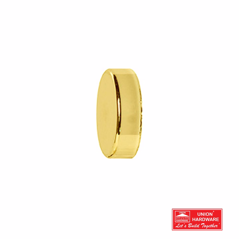 KC FINIALS DISC 25MM BRASS 2 P/PACK