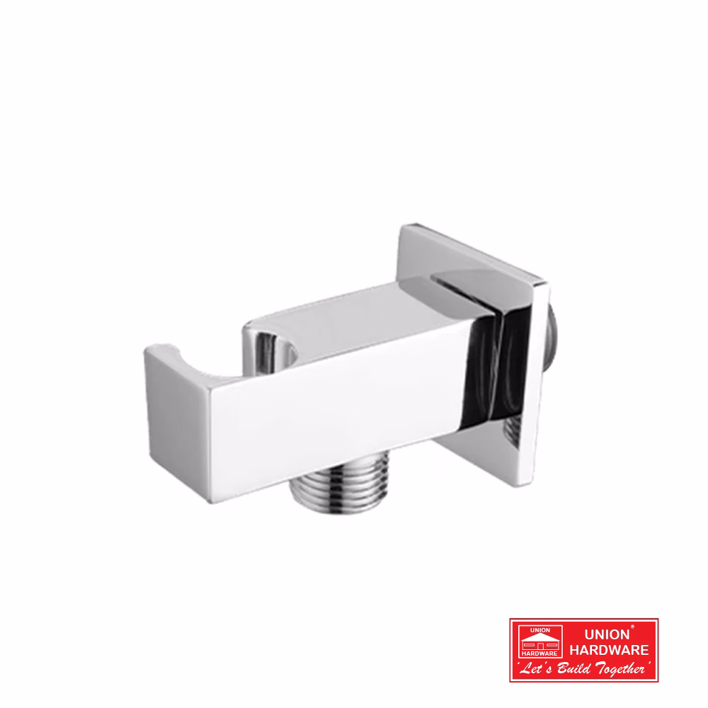 MES EDGE MIELA CHROME SQR WALL OUTLET & CRADLE