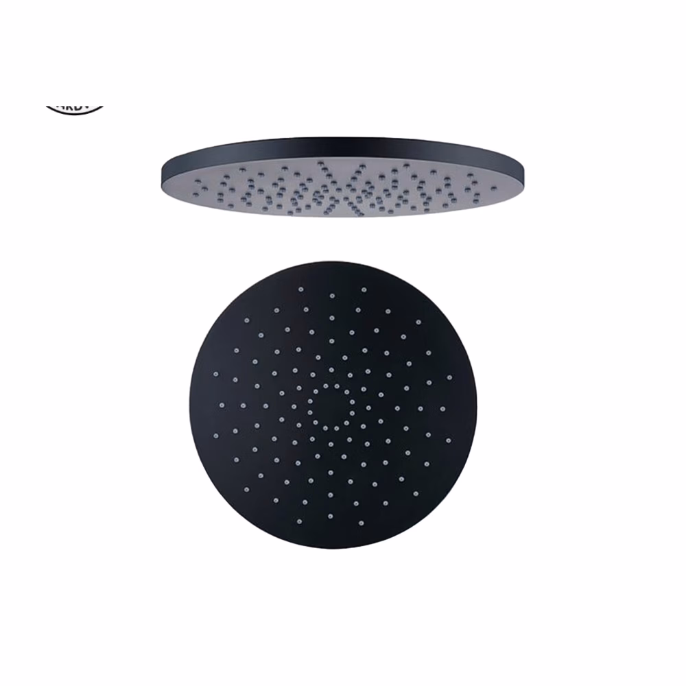 Mes Meila Blk Round Shower Head 245mm