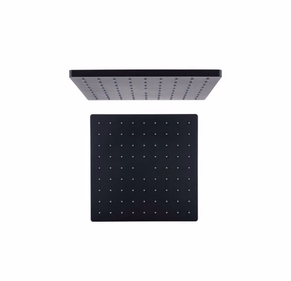 MES MEILA BLK SQUARE SHOWER HEAD 254MM