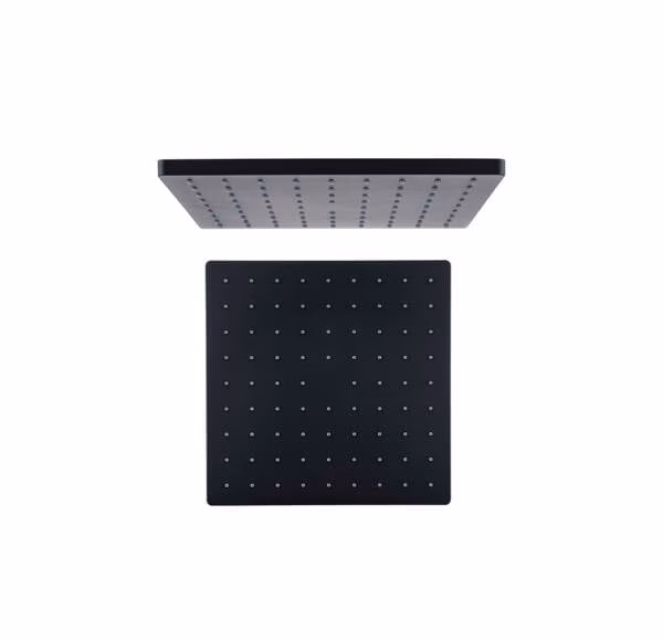 Mes Meila Blk Square Shower Head 254mm