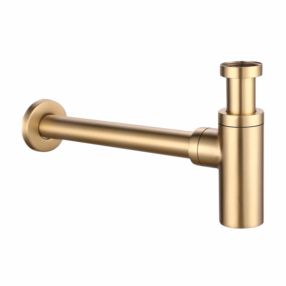 MES MIELA SATIN BRASS BOTTLE TRAP ROUND