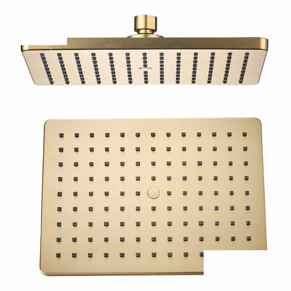 Mes Miela Satin Brass Shower Rose 1 Fnctn 285x195