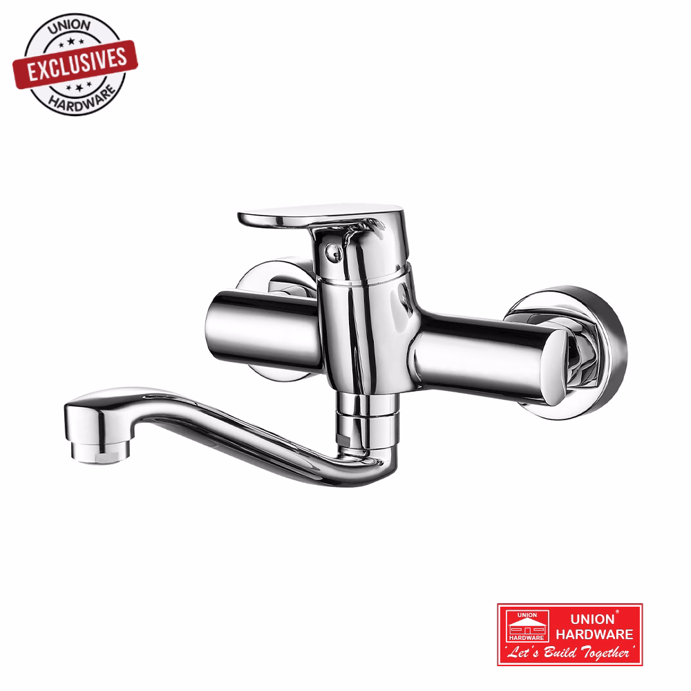 MES ONEX SINK MIXER WALL TYPE W CURVED LONG SPOUT