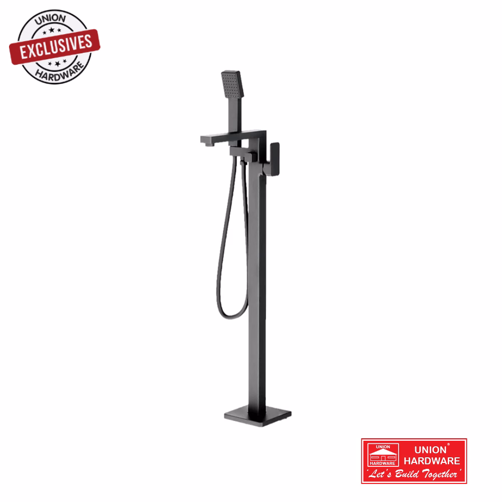 MES STERLYN FREESTANDING BATH MIXER BLACK