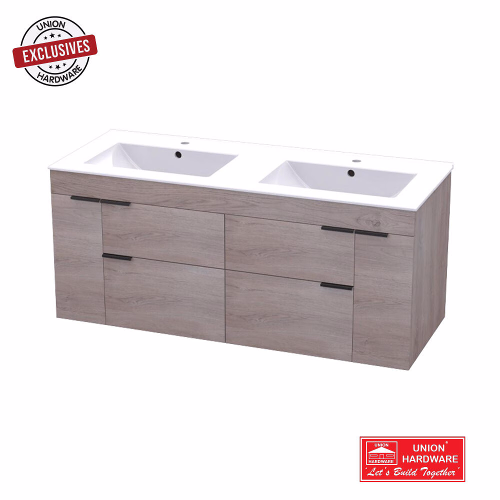 MONTERO VANITY BASIN 1200 4 DRAW 2 DOOR M OAK